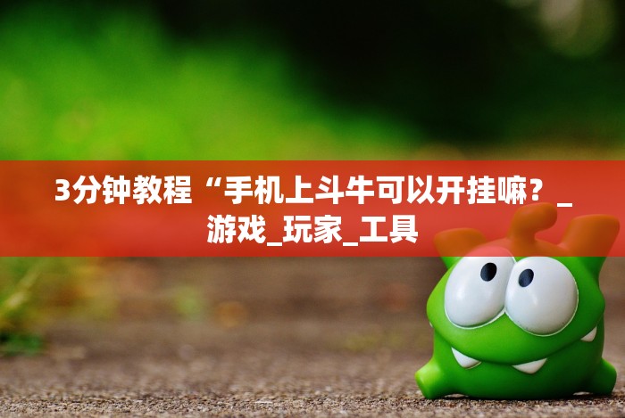 3分钟教程“手机上斗牛可以开挂嘛？_游戏_玩家_工具