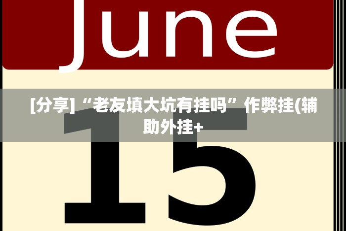 [分享]“老友填大坑有挂吗”作弊挂(辅助外挂+