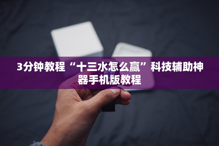 3分钟教程“十三水怎么赢”科技辅助神器手机版教程