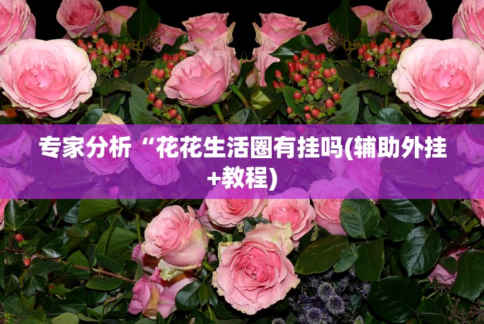 专家分析“花花生活圈有挂吗(辅助外挂+教程) 专家分析“花花生活圈有挂吗(辅助外挂+教程)