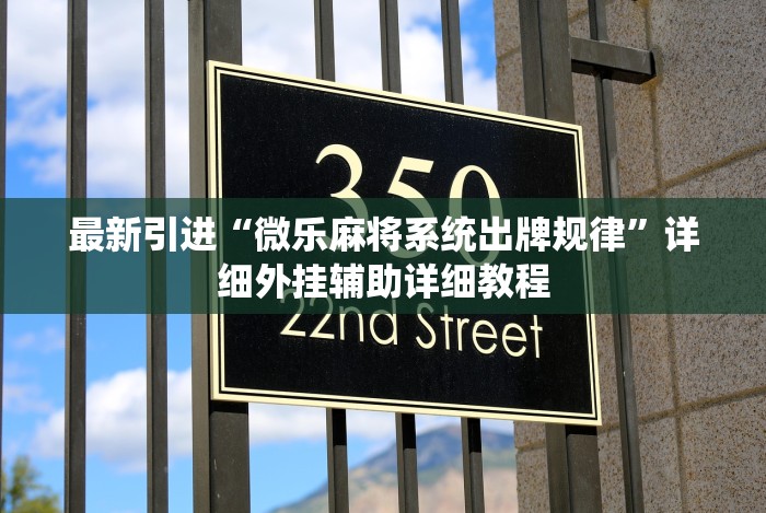 最新引进“微乐麻将系统出牌规律”详细外挂辅助详细教程 最新引进“微乐麻将系统出牌规律”详细外挂辅助详细教程