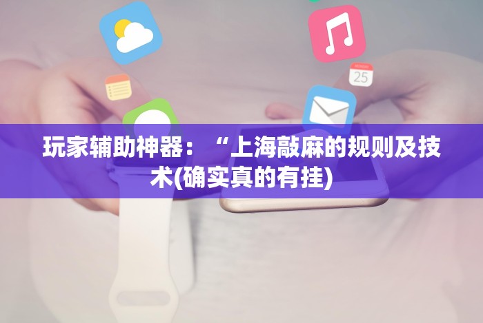 玩家辅助神器：“上海敲麻的规则及技术(确实真的有挂)