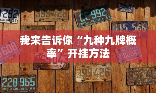 我来告诉你“九种九牌概率”开挂方法