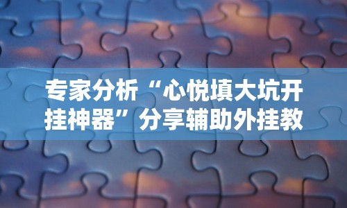专家分析“心悦填大坑开挂神器”分享辅助外挂教程