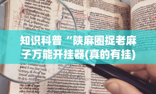 知识科普“陕麻圈捉老麻子万能开挂器(真的有挂)